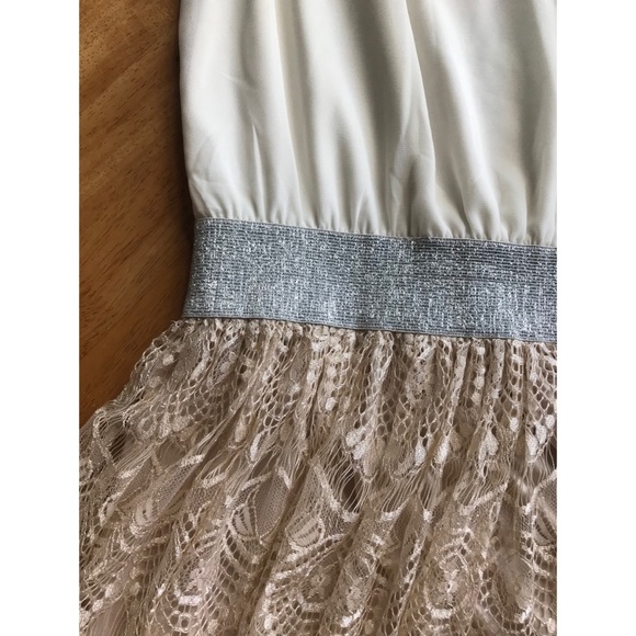 UO Fit & Flare mixed media lace dress - Picture 4 of 6